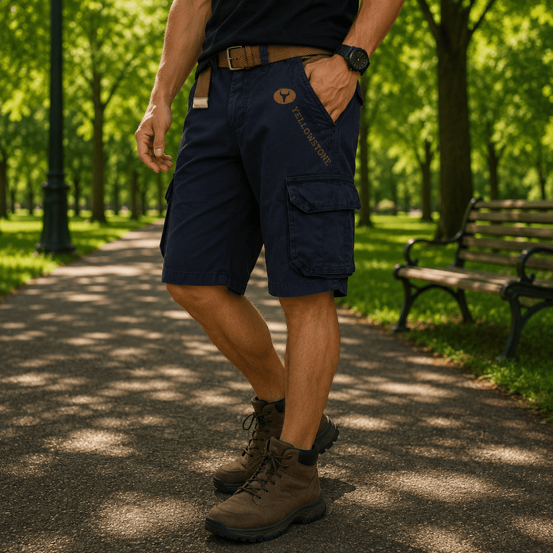 Miesten Utility Cargo -shortsit Mukavalla Istuvuudella 5
