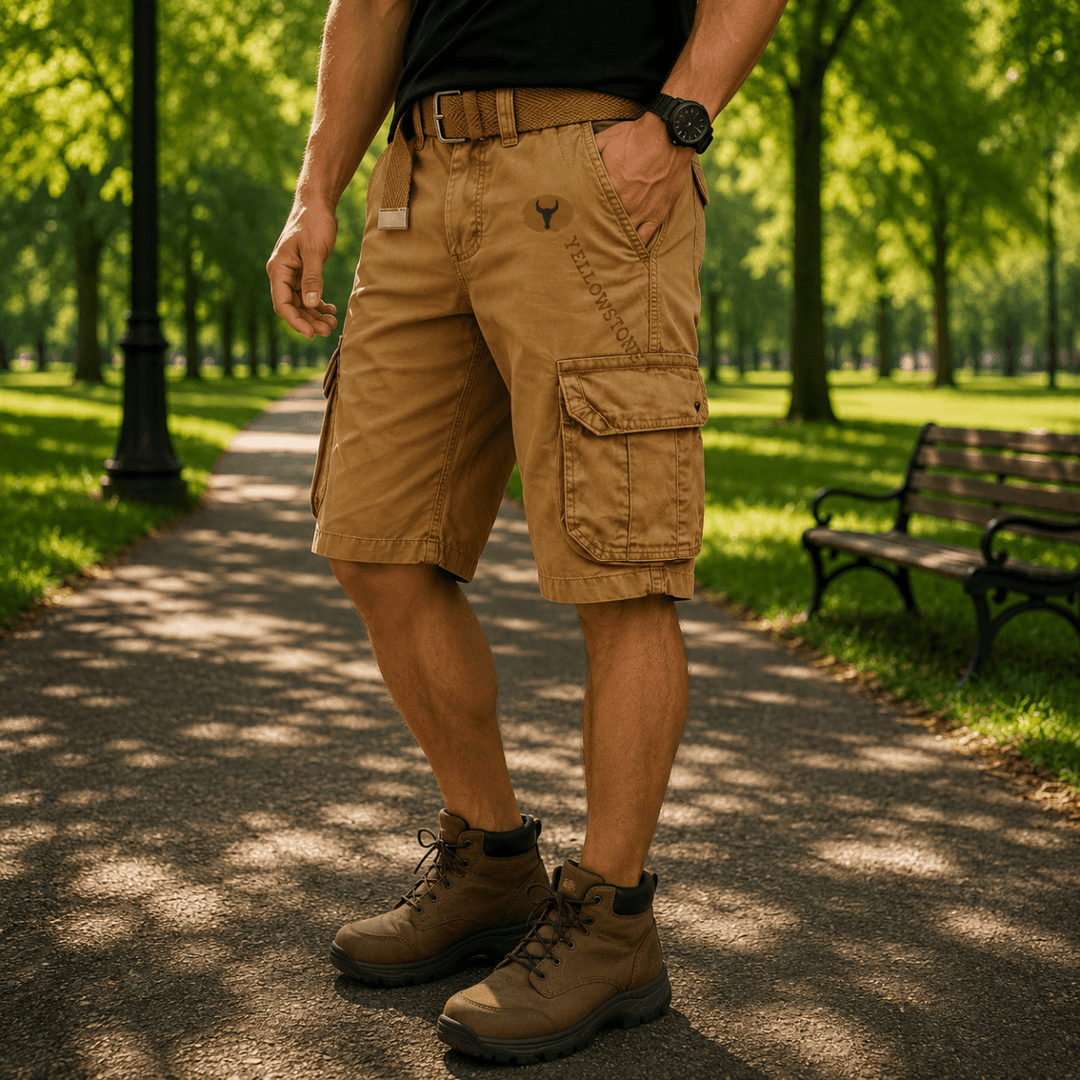 Miesten Utility Cargo -shortsit Mukavalla Istuvuudella 6