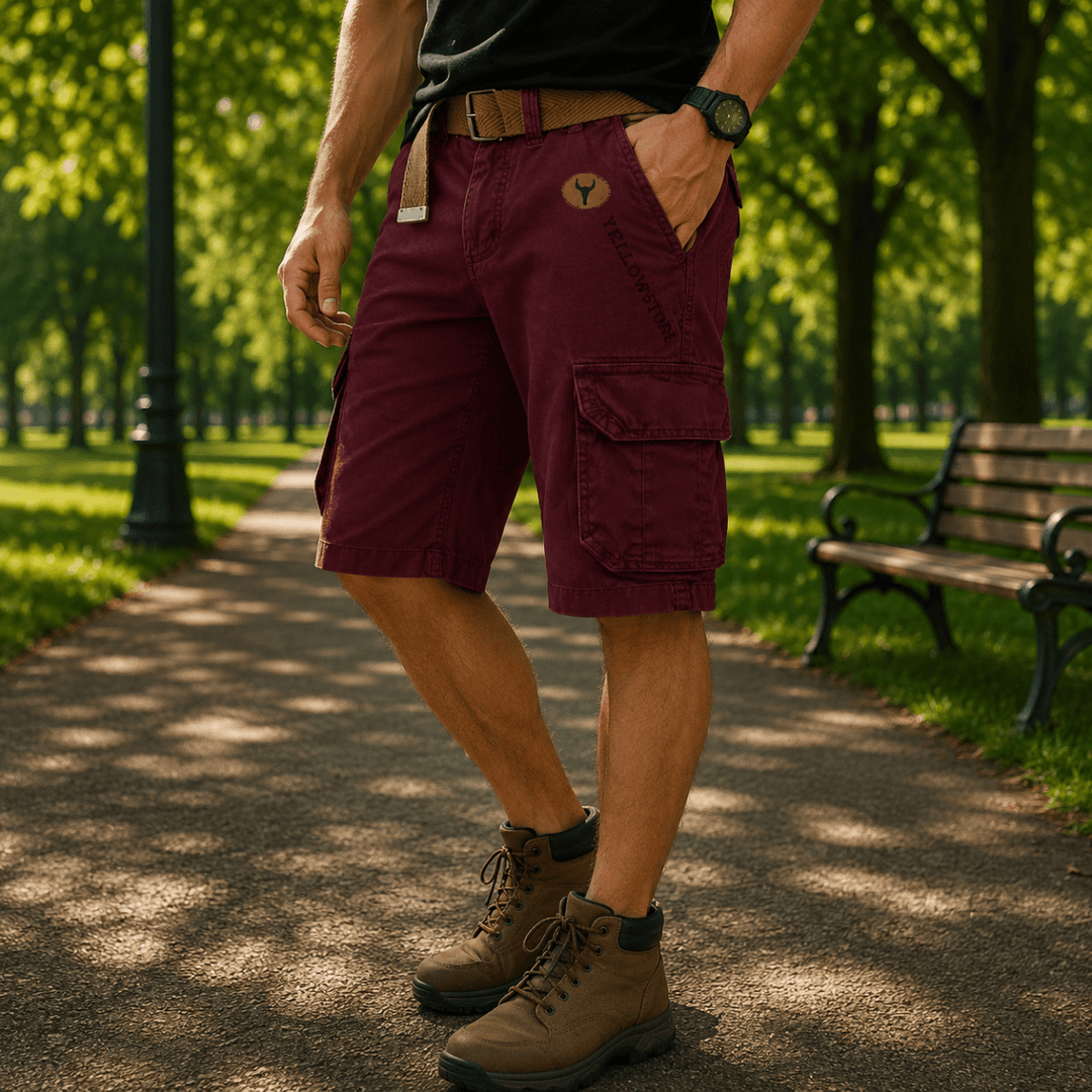 Miesten Utility Cargo -shortsit Mukavalla Istuvuudella 7