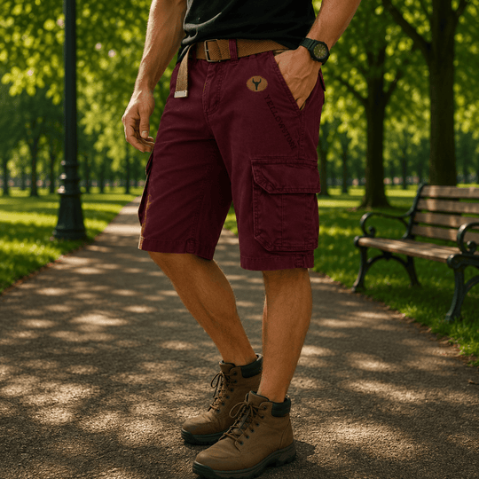 Miesten Utility Cargo -shortsit Mukavalla Istuvuudella 7