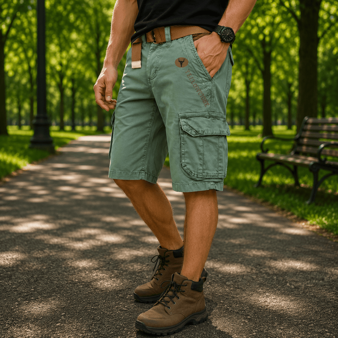 Miesten Utility Cargo -shortsit Mukavalla Istuvuudella 8