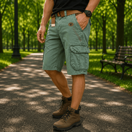 Miesten Utility Cargo -shortsit Mukavalla Istuvuudella 8
