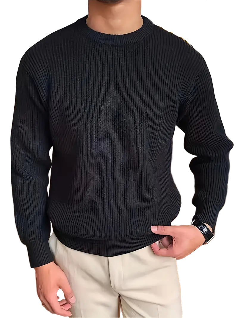 Miesten Vapaa-ajan Neulepusero Rento Tyyli 0