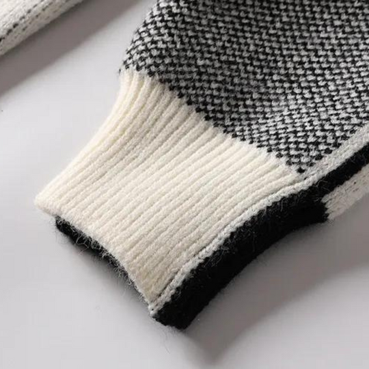 Miesten Varmasweater Trendikkäällä Muotoilulla 4