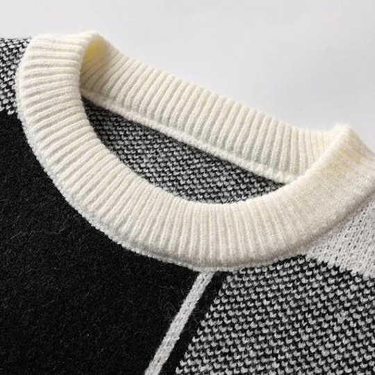 Miesten Varmasweater Trendikkäällä Muotoilulla 6