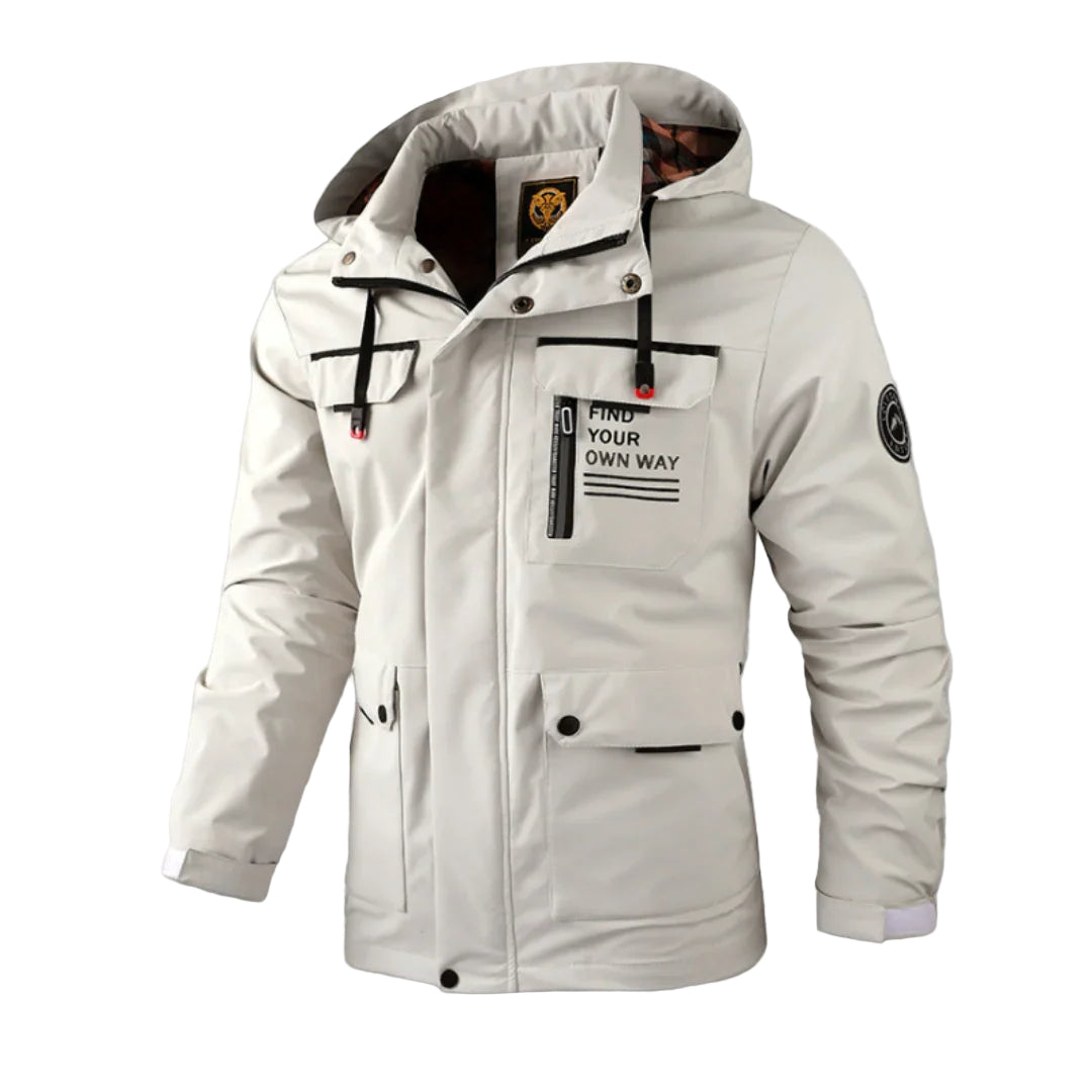 Miesten Vedenpitävä Talvitakki Hupulla 0