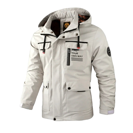 Miesten Vedenpitävä Talvitakki Hupulla 0