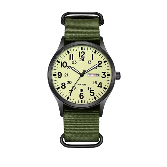 Miesten Vedenpitävä Ulkorannekello Kestävä Design 7