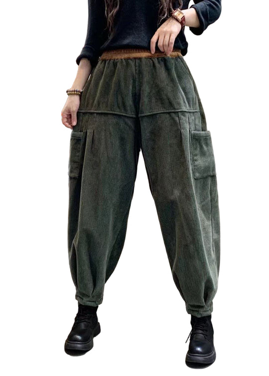 Miesten Vihreät Cargo-housut Talvikäyttöön 0