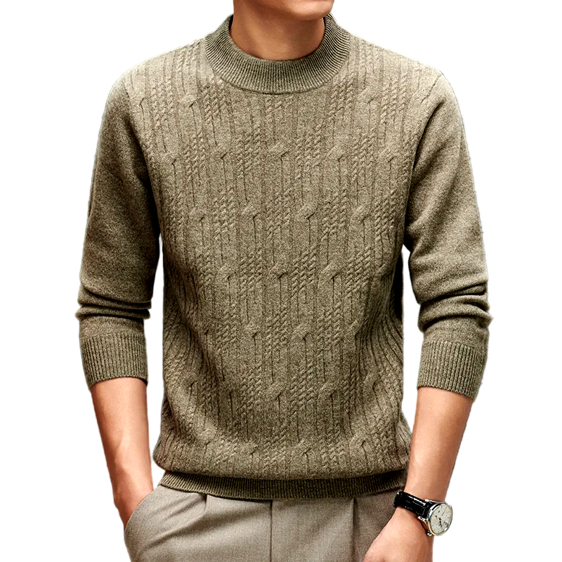 Miesten Villapaita Kevyt Tyylikäs Teksturoitu Neulonta 0