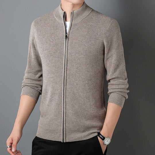 Miesten Zip-Cardigan Tyylikäs ja Mukava 1