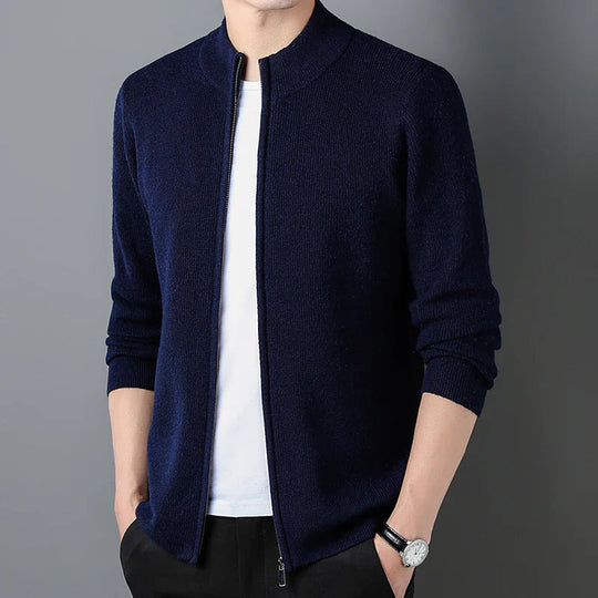Miesten Zip-Cardigan Tyylikäs ja Mukava 3