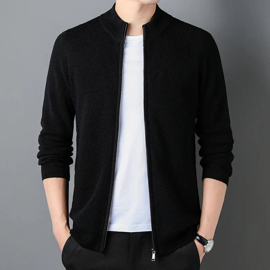 Miesten Zip-Cardigan Tyylikäs ja Mukava 5