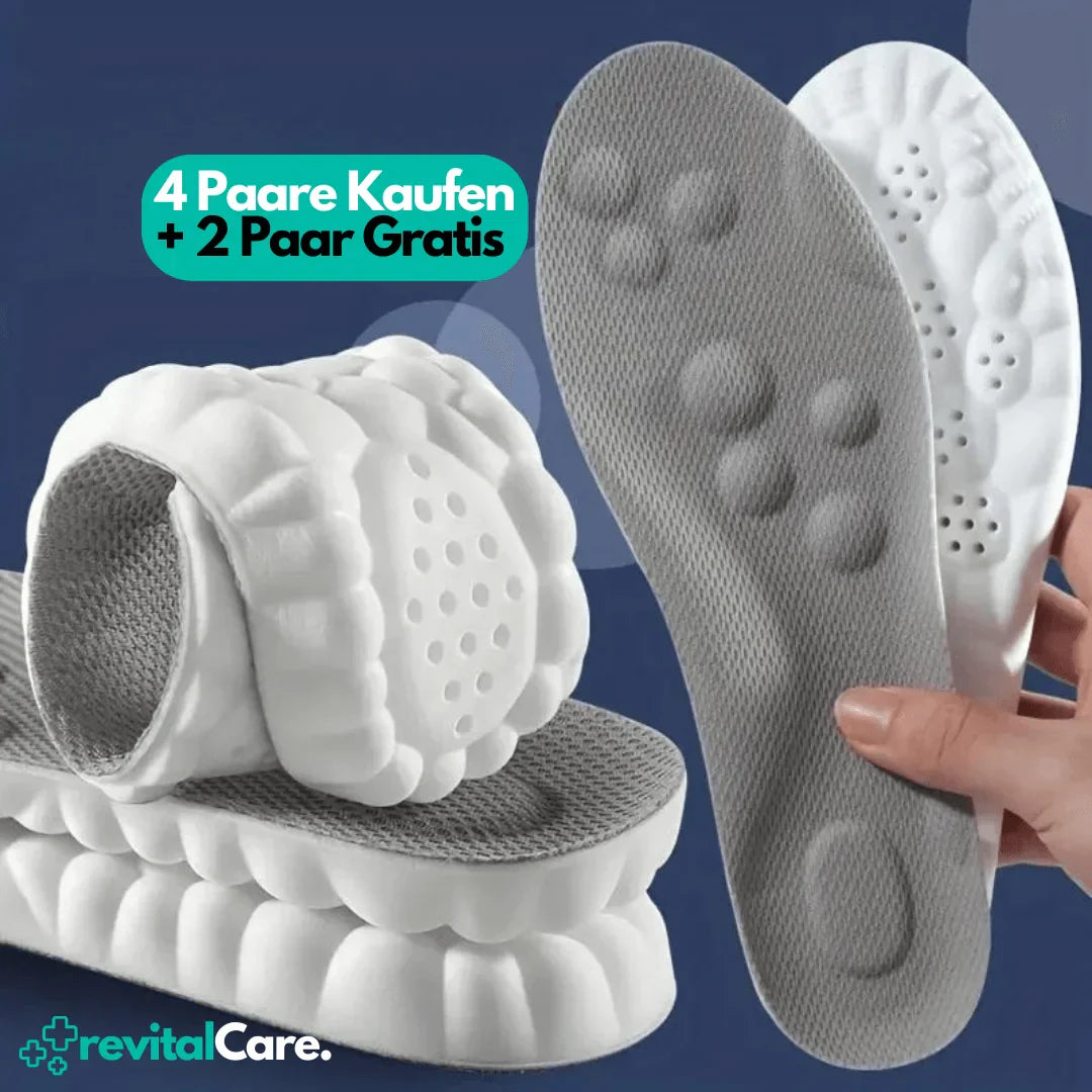 Miesten ja Naisten 4D Kengän Pohjalliset Mukautuva Tuki 6