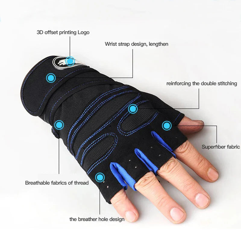 Miesten ja Naisten Kuntokäsineet Ergonomisella Muotoilulla 4