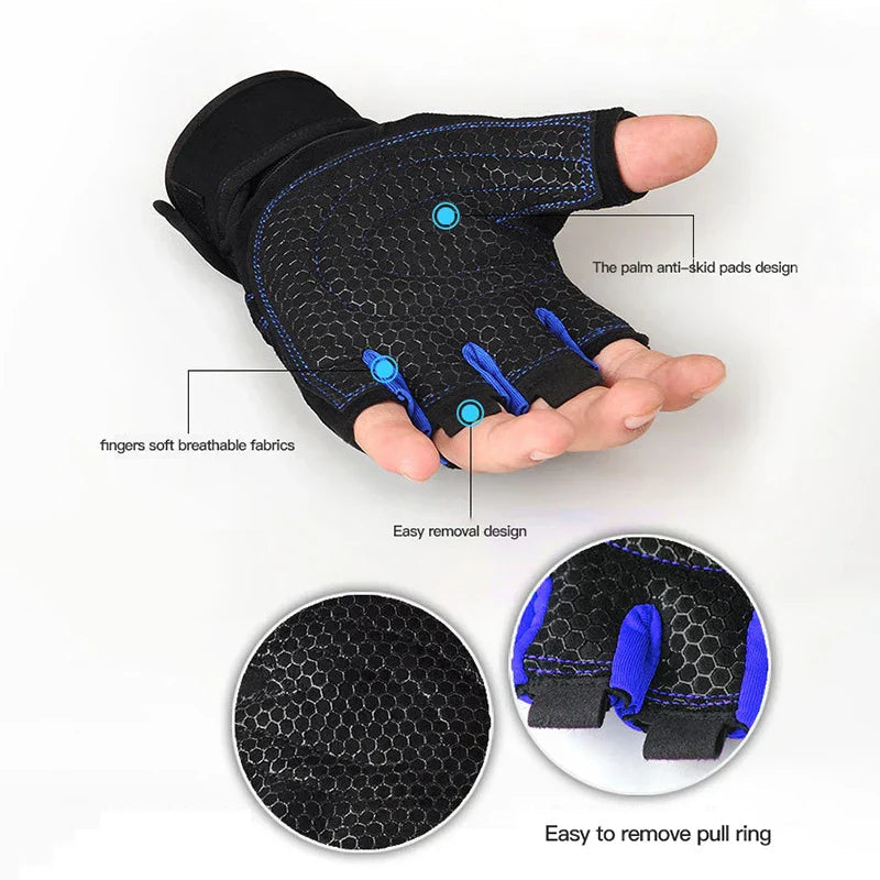 Miesten ja Naisten Kuntokäsineet Ergonomisella Muotoilulla 5