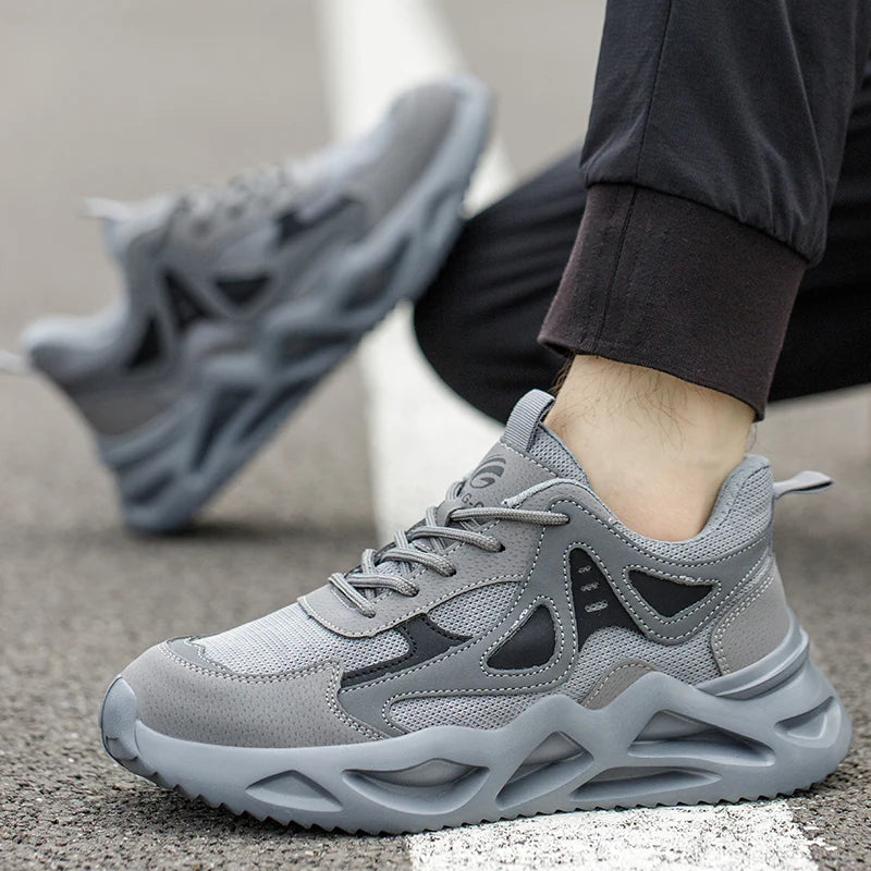 Miesten ja Naisten Turvakengät Teräsvarpain Mukautuva Rakenne 3