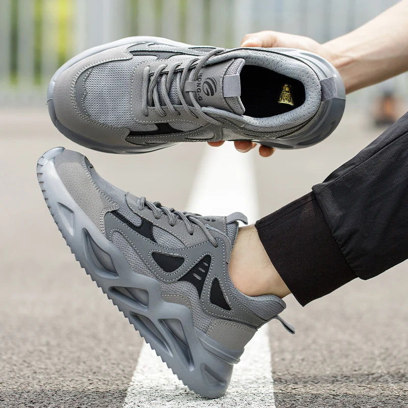 Miesten ja Naisten Turvakengät Teräsvarpain Mukautuva Rakenne 4