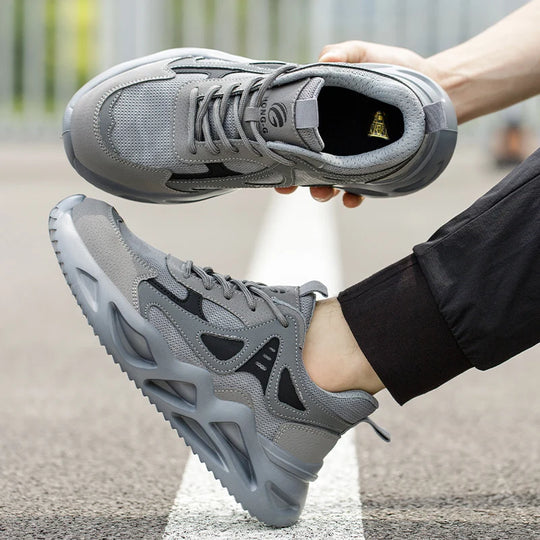 Miesten ja Naisten Turvakengät Teräsvarpain Mukautuva Rakenne 4