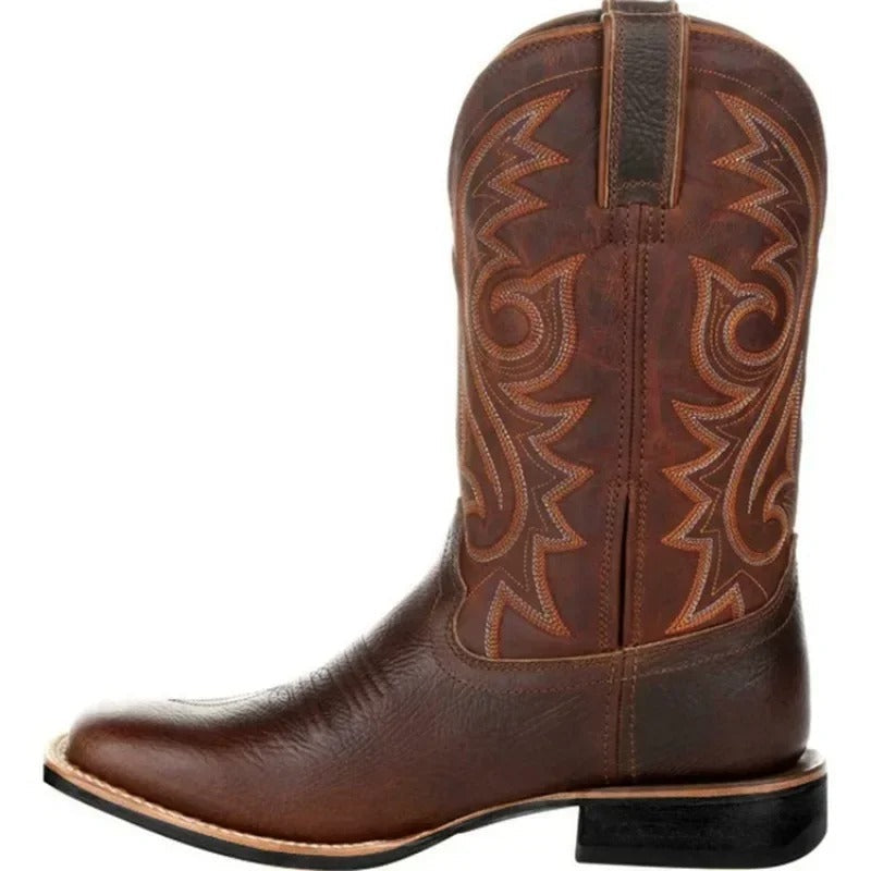 Miesten keinonahkaiset cowboy-saappaat 8