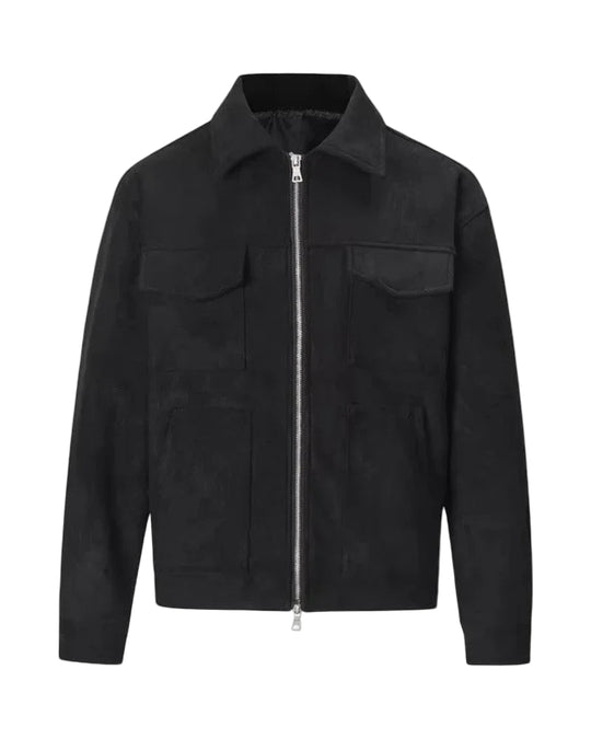 Miesten rento takki vetoketjulla 0