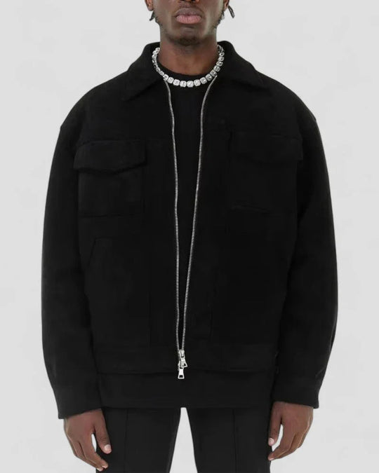 Miesten rento takki vetoketjulla 1