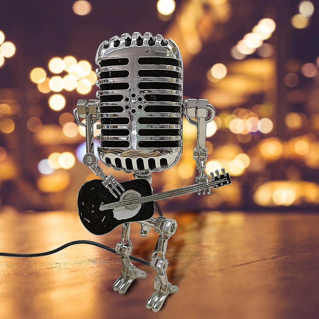 Mikrofoni Pöytälamppu Robottimuotoilu Säädettävällä LED-valolla 1