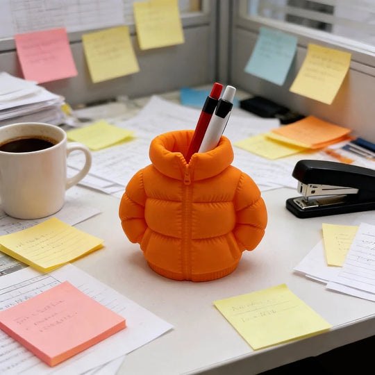 Mini Puffer Jacket Kynäteline Leikkisä Pöytätarvike 4