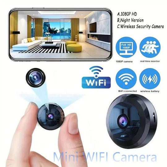 Mini WiFi-kamera 1080P HD Kompakti Valvontalaite 0