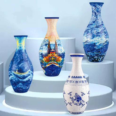 Moderni 3D Palapelin Maljakko DIY -kodinsisustus 4