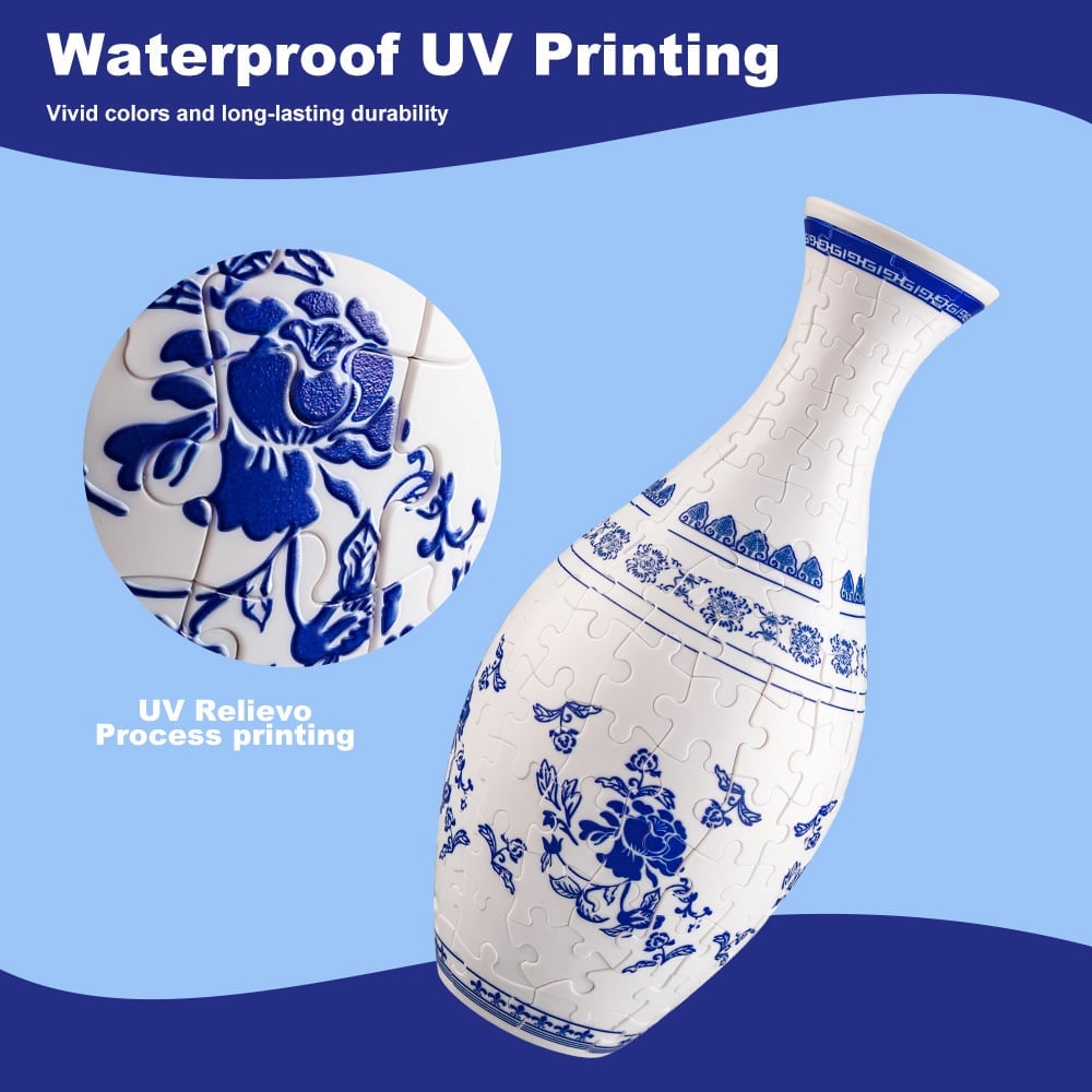 Moderni 3D Palapelin Maljakko DIY -kodinsisustus 7