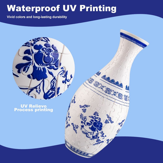 Moderni 3D Palapelin Maljakko DIY -kodinsisustus 7