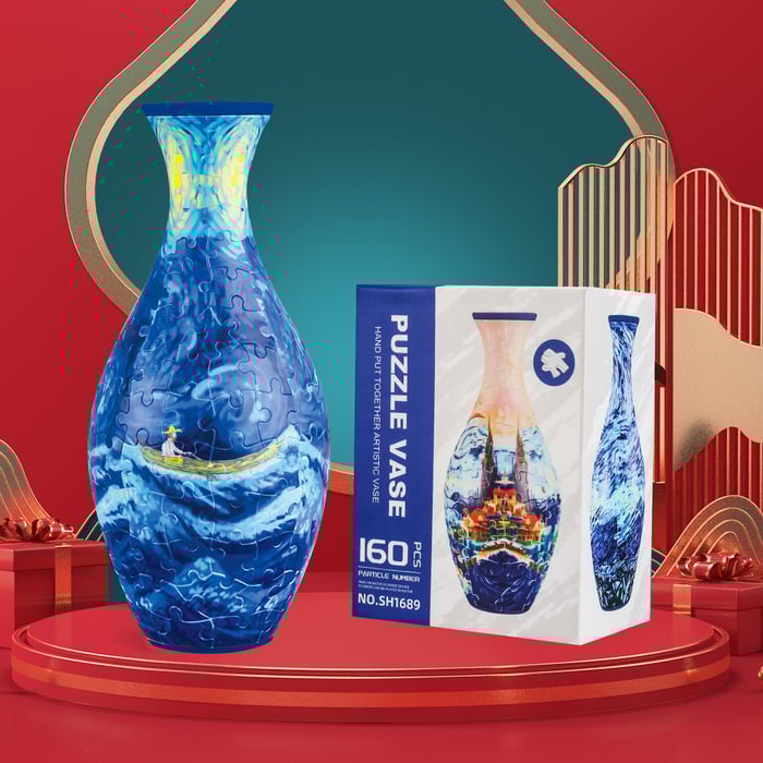 Moderni 3D Palapelin Maljakko DIY -kodinsisustus 8