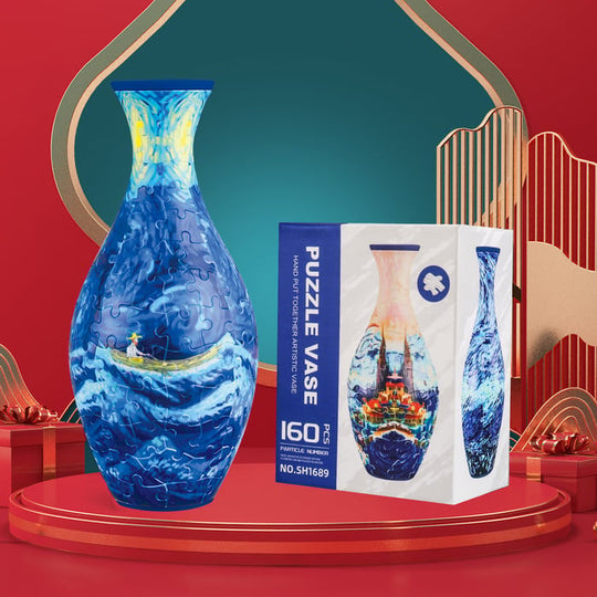 Moderni 3D Palapelin Maljakko DIY -kodinsisustus 8