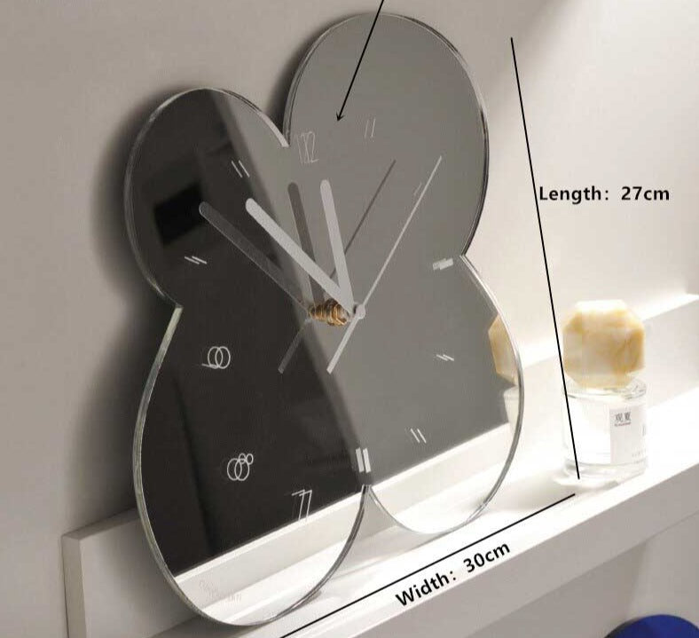 Moderni Akryylipeilikukkaseinäkello 4