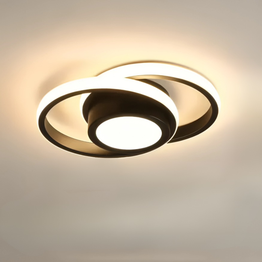 Moderni LED-kattovalaisin 18W Kaksirenkaalla 4