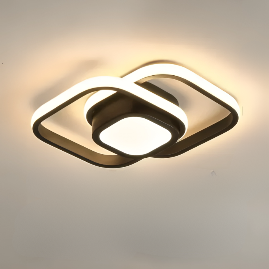 Moderni LED-kattovalaisin 18W Kaksirenkaalla 8