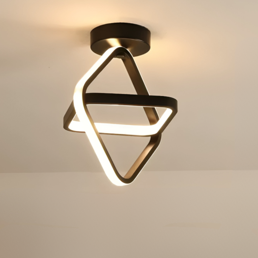 Moderni LED-kattovalaisin 18W Kaksirenkaalla 9