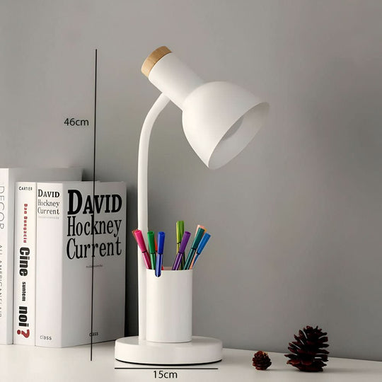Moderni LED-pöytälamppu Kynätelineellä Säädettävä Valo 5