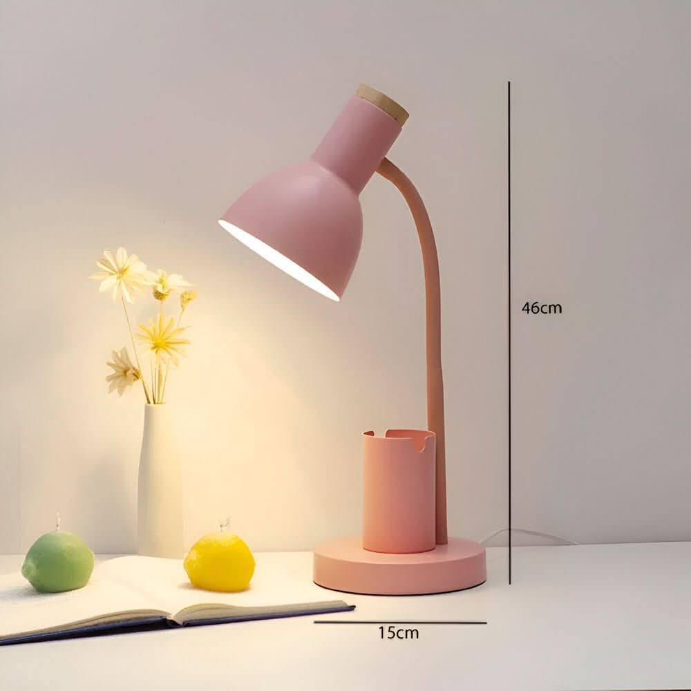 Moderni LED-pöytälamppu Kynätelineellä Säädettävä Valo 8
