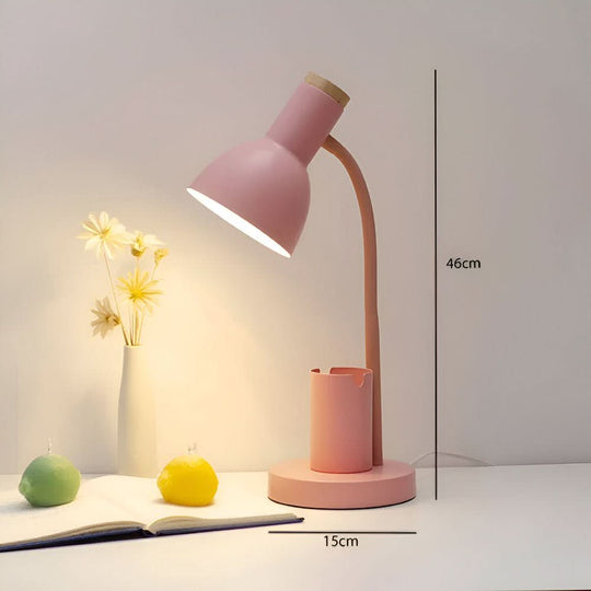 Moderni LED-pöytälamppu Kynätelineellä Säädettävä Valo 8