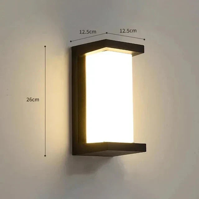 Moderni LED-seinävalaisin ulkokäyttöön 0
