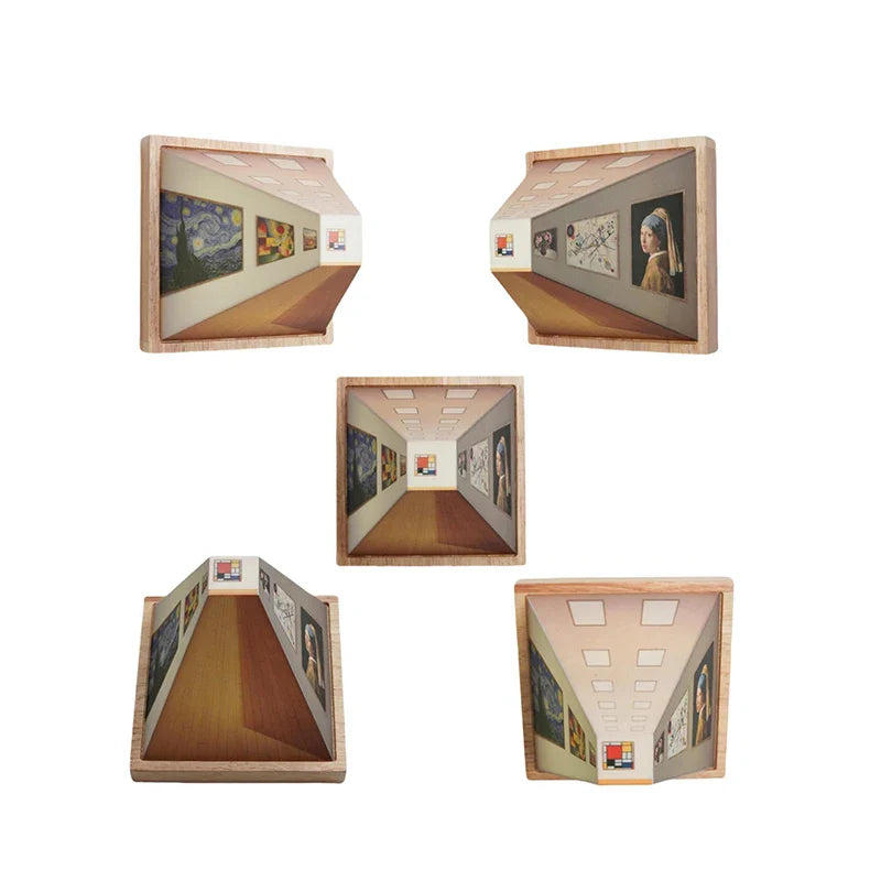 Moderni LED Lamppu 3D-Seinätaiteella 2