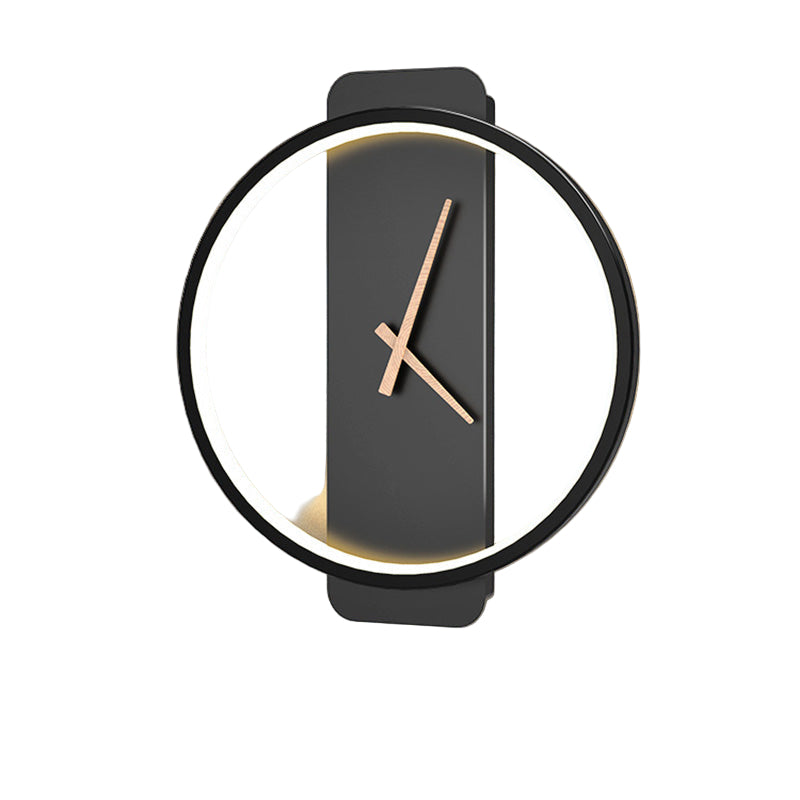 Moderni Minimalistinen Seinäkello LED-valolla 0