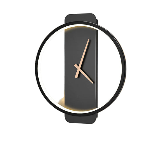 Moderni Minimalistinen Seinäkello LED-valolla 0