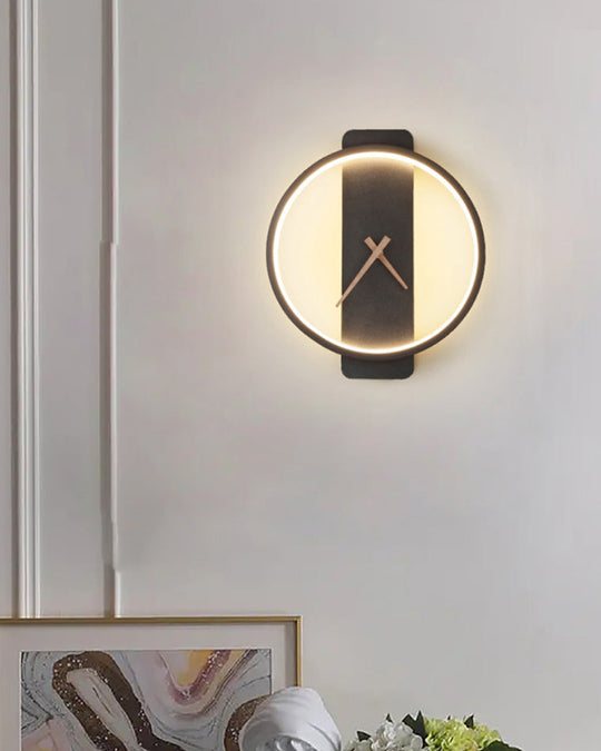 Moderni Minimalistinen Seinäkello LED-valolla 7