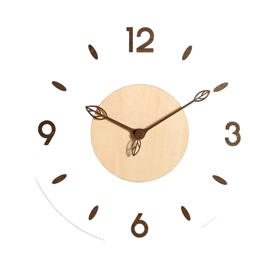 Moderni Puinen Seinäkello Minimalistisella Muotoilulla 0