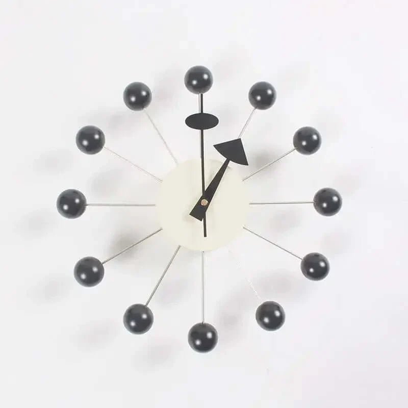 Moderni Seinäkello Aurinkoteemalla Tyylikäs Metallinen 32 cm 6