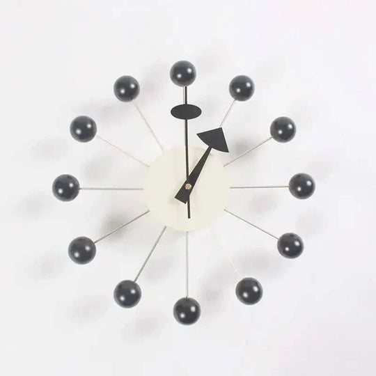 Moderni Seinäkello Aurinkoteemalla Tyylikäs Metallinen 32 cm 6