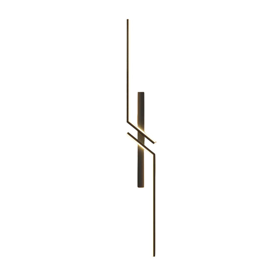 Moderni Seinävalaisin LED Geometrinen Musta Sisälle 0